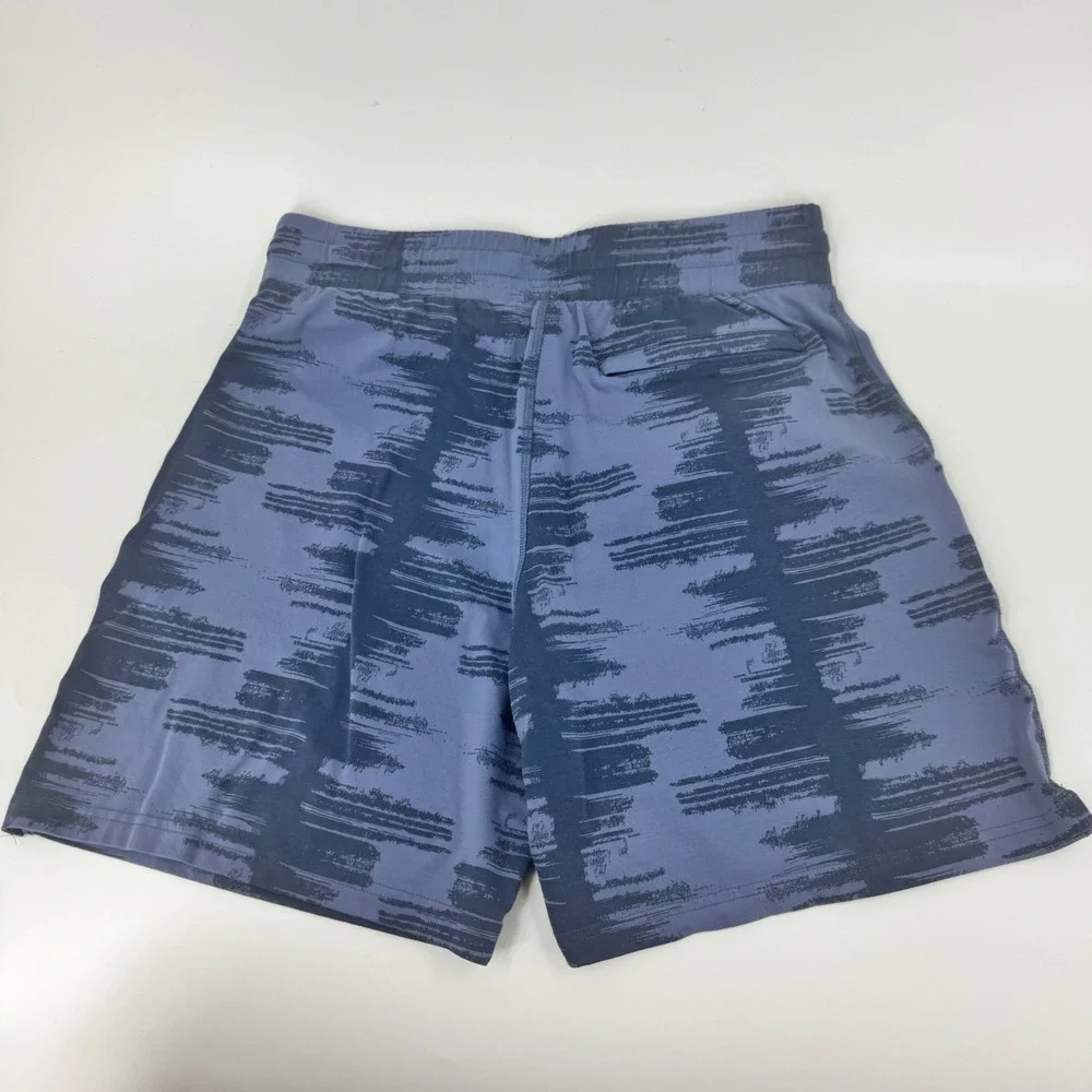Pair of Thieves Mens Blue Abstract Brushstroke Lounge Athletic Shorts Sz Small - Picture 9 of 11